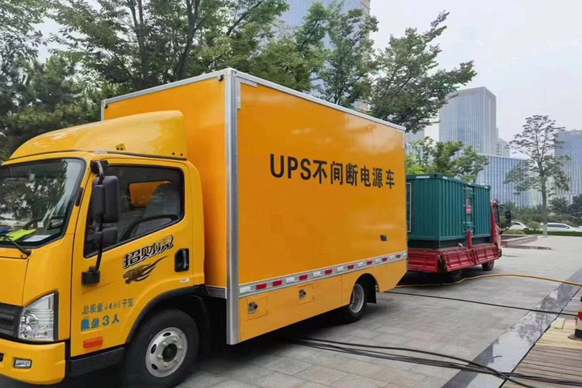 新巴尔虎右发电机租赁施工现场